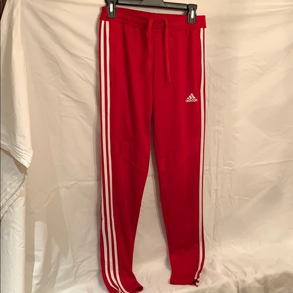 red adidas jogging pants